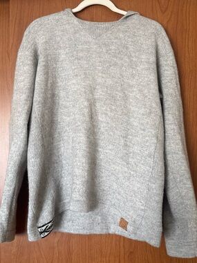 Men's Light Gray PAKA alpaca hoodie